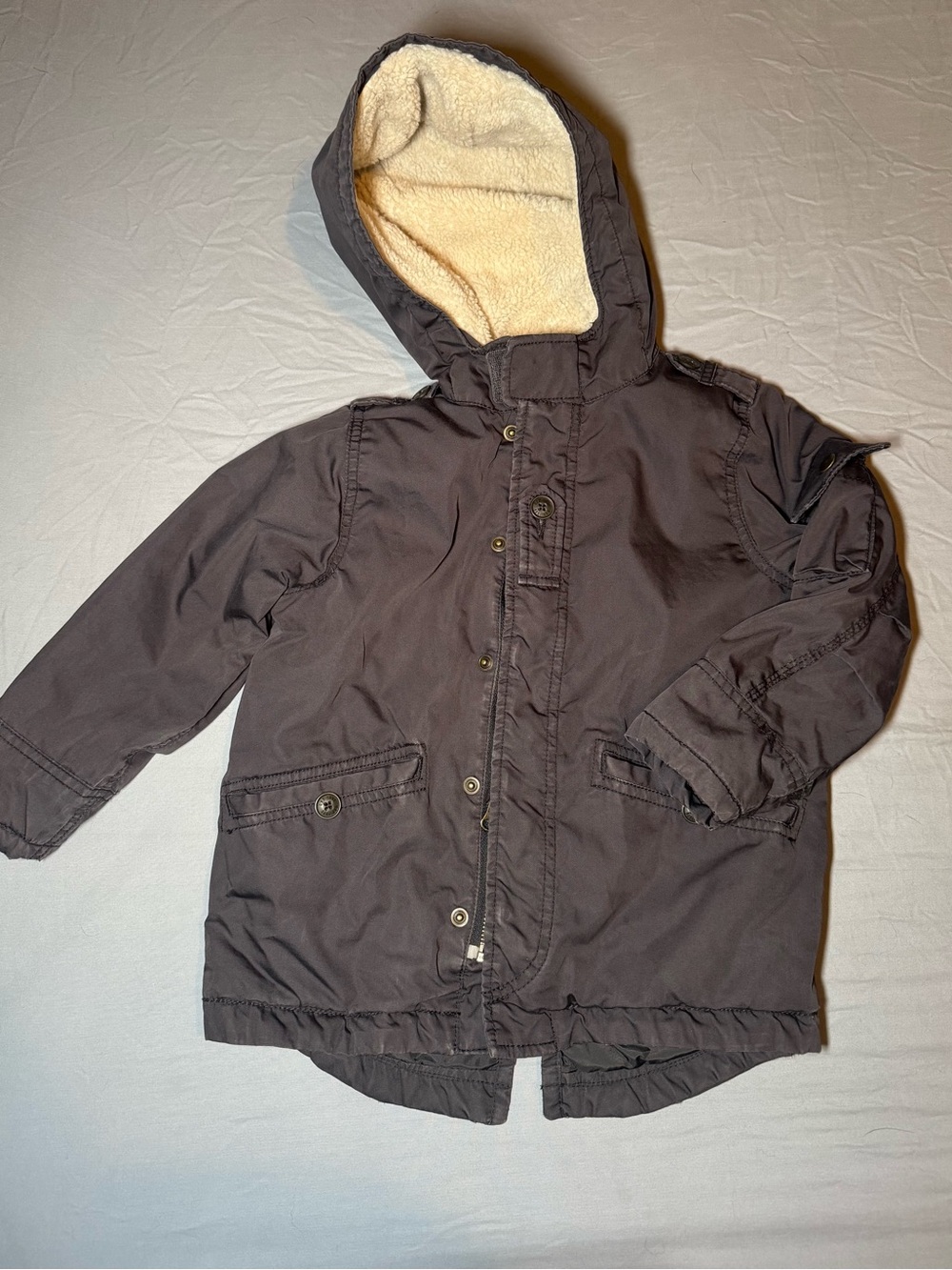 Baby Gap Kids Hooded Parka Jacket Shell Brown Size 5